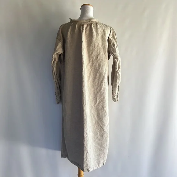 Vintage French Full Length Apron Smock - Picture 3 of 6